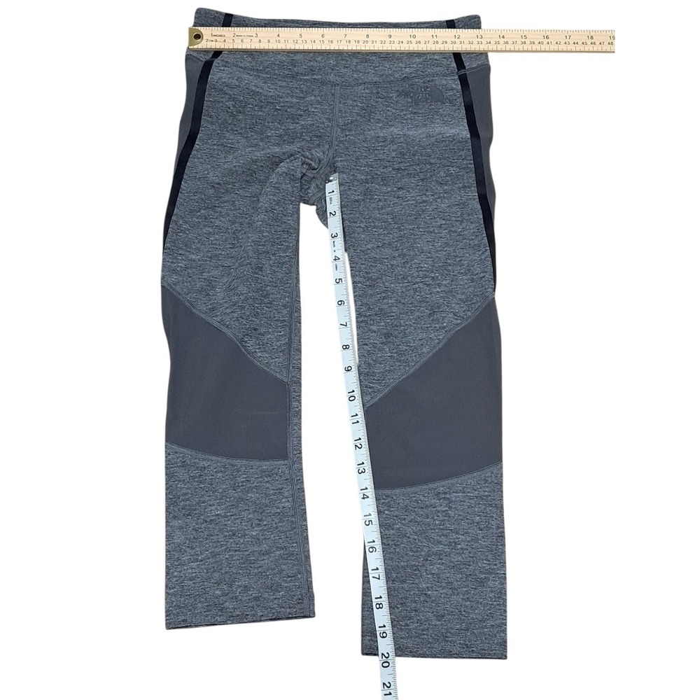 The North Face Womens Heather Gray Cropped Athletic Leggings Size S - Picture 3 of 6